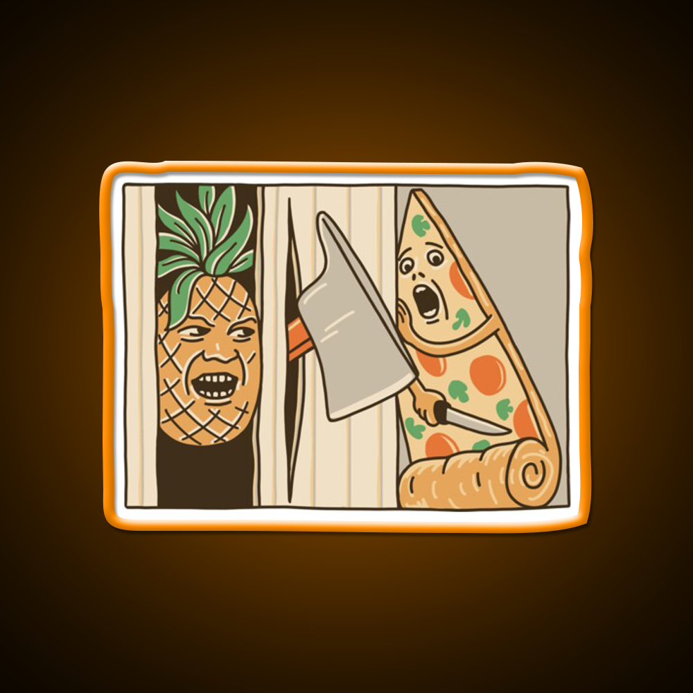 Pizza Pineapple And Axe Fast Food Led Neon Sign For Burger Place Rgb Color