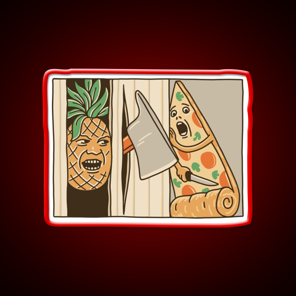 Pizza Pineapple And Axe Fast Food Led Neon Sign For Burger Place Rgb Color