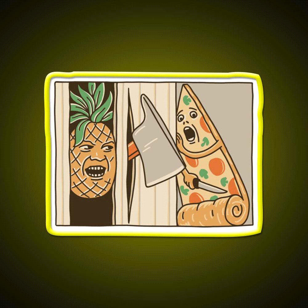 Pizza Pineapple And Axe Fast Food Led Neon Sign For Burger Place Rgb Color