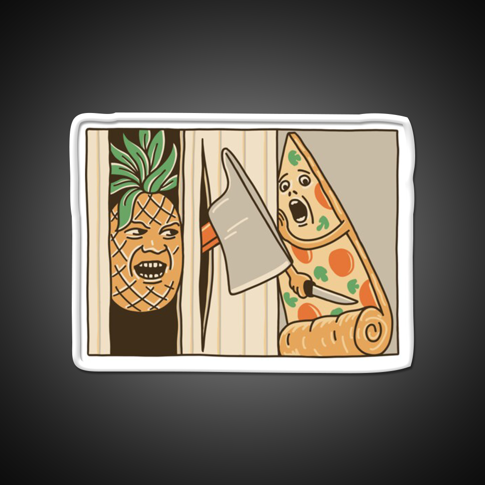 Pizza Pineapple And Axe Fast Food Led Neon Sign For Burger Place Rgb Color