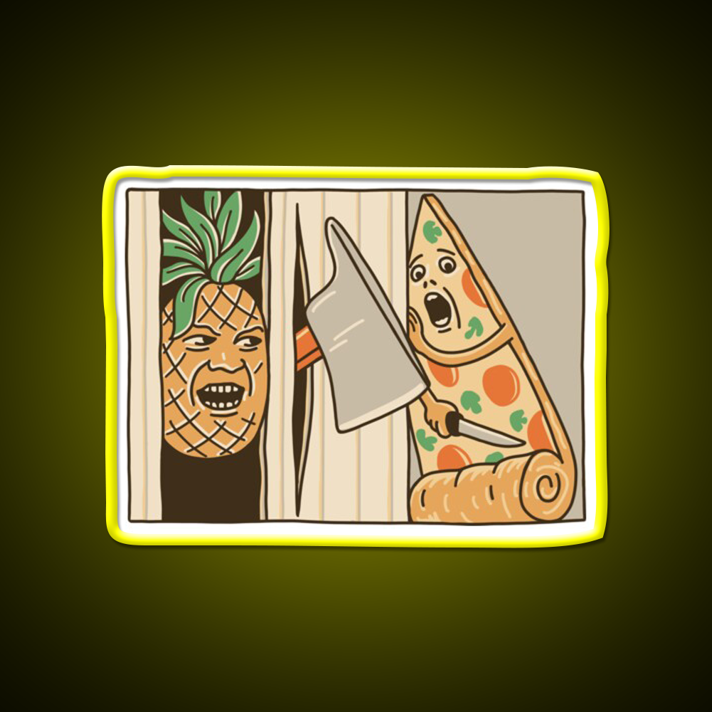 Pizza Pineapple And Axe Fast Food Led Neon Sign For Burger Place Rgb Color