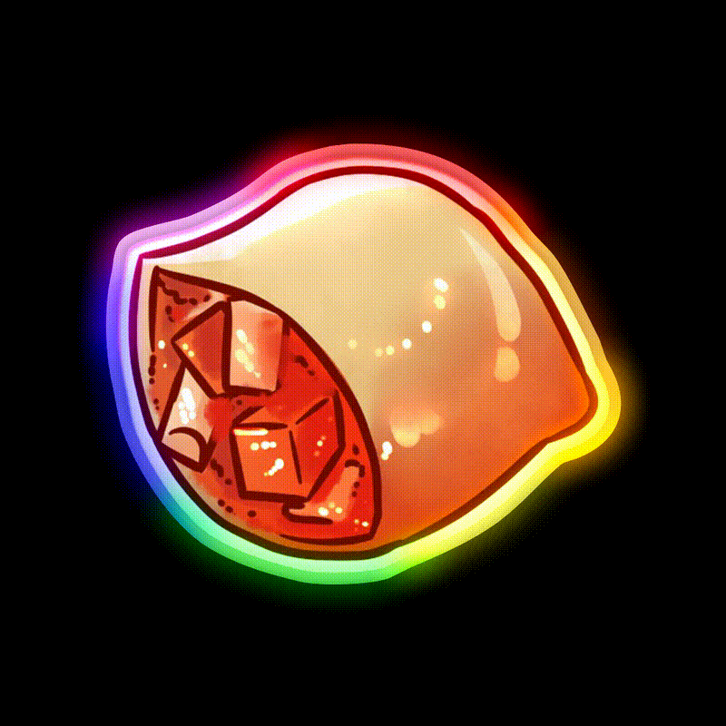 Pizza Roll Snack Food Led Neon Sign Rgb Color - LED neon sign close-up detail