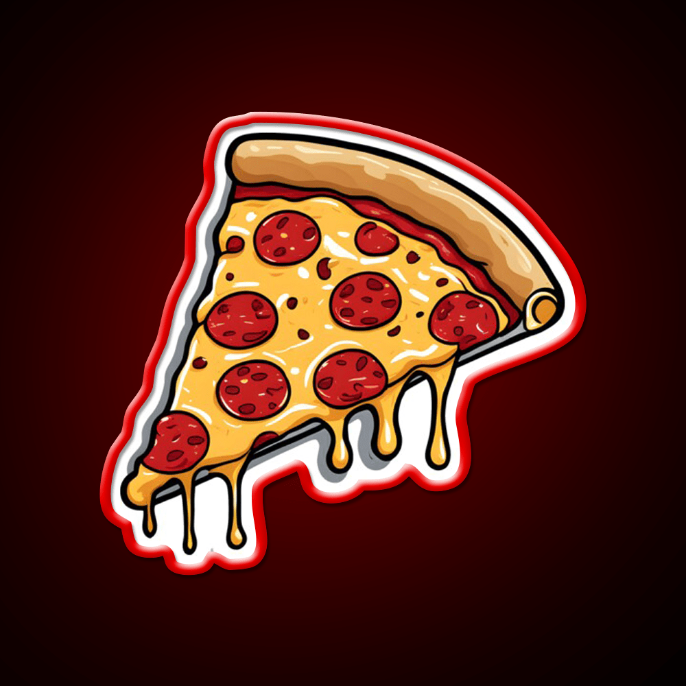Pizza Slice Fast Food Led Neon Sign For Burger Place Rgb Color - Shineneon