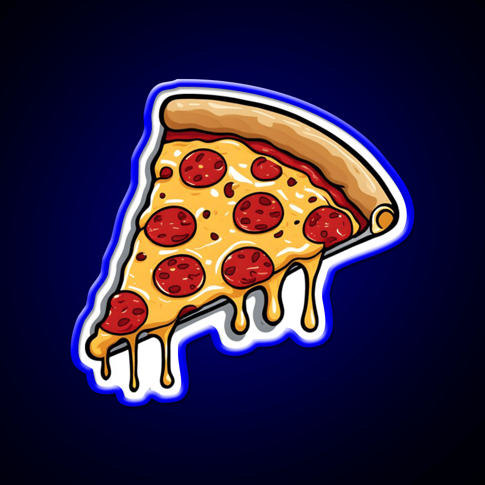 Pizza Slice Fast Food Led Neon Sign For Burger Place Rgb Color - Shineneon