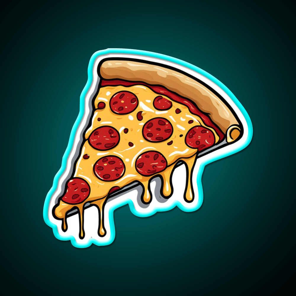 Pizza Slice Fast Food Led Neon Sign For Burger Place Rgb Color - Shineneon