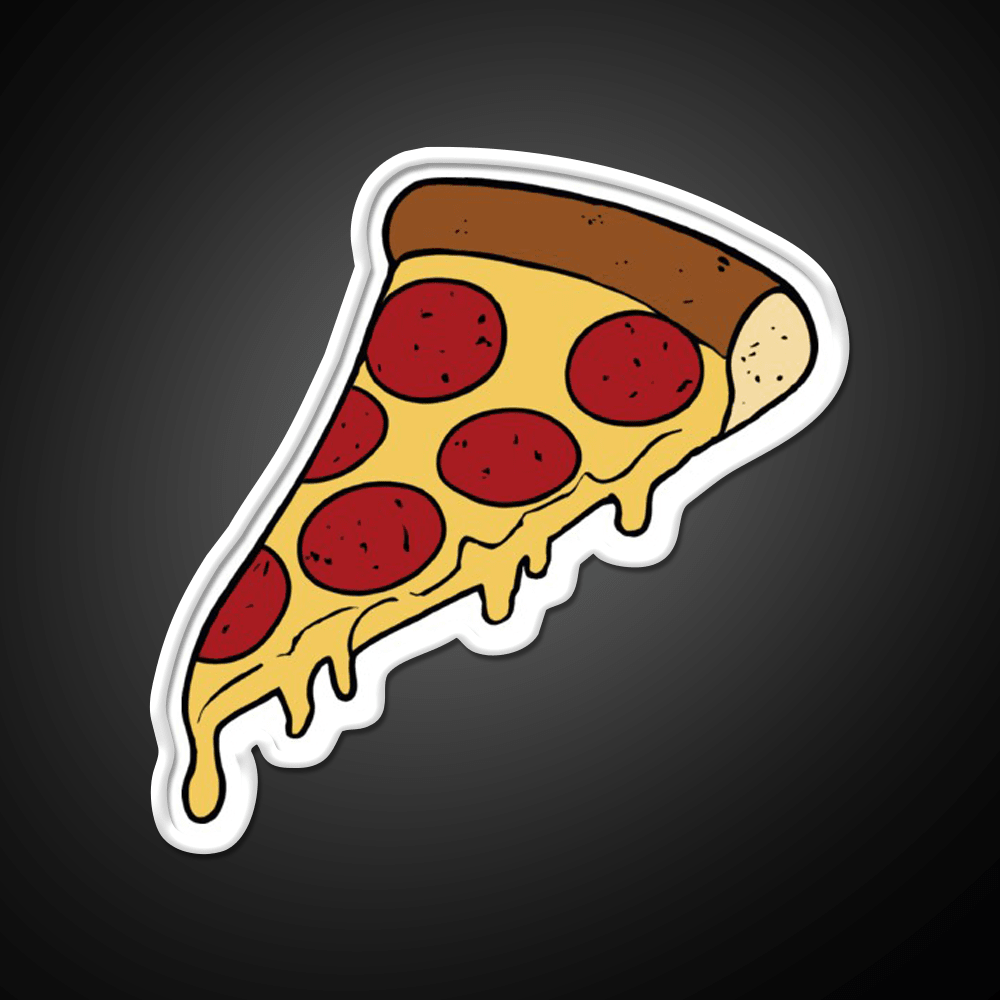Pizza Slice Fast Food Led Neon Sign For Burger Place Wall Art Rgb Color - Shineneon