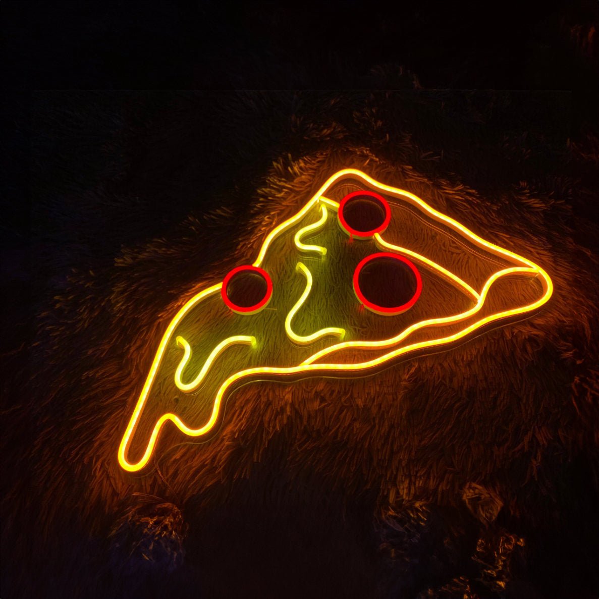 Pizza Slice Led Sign Wall Decor Pizza Led - Shineneon