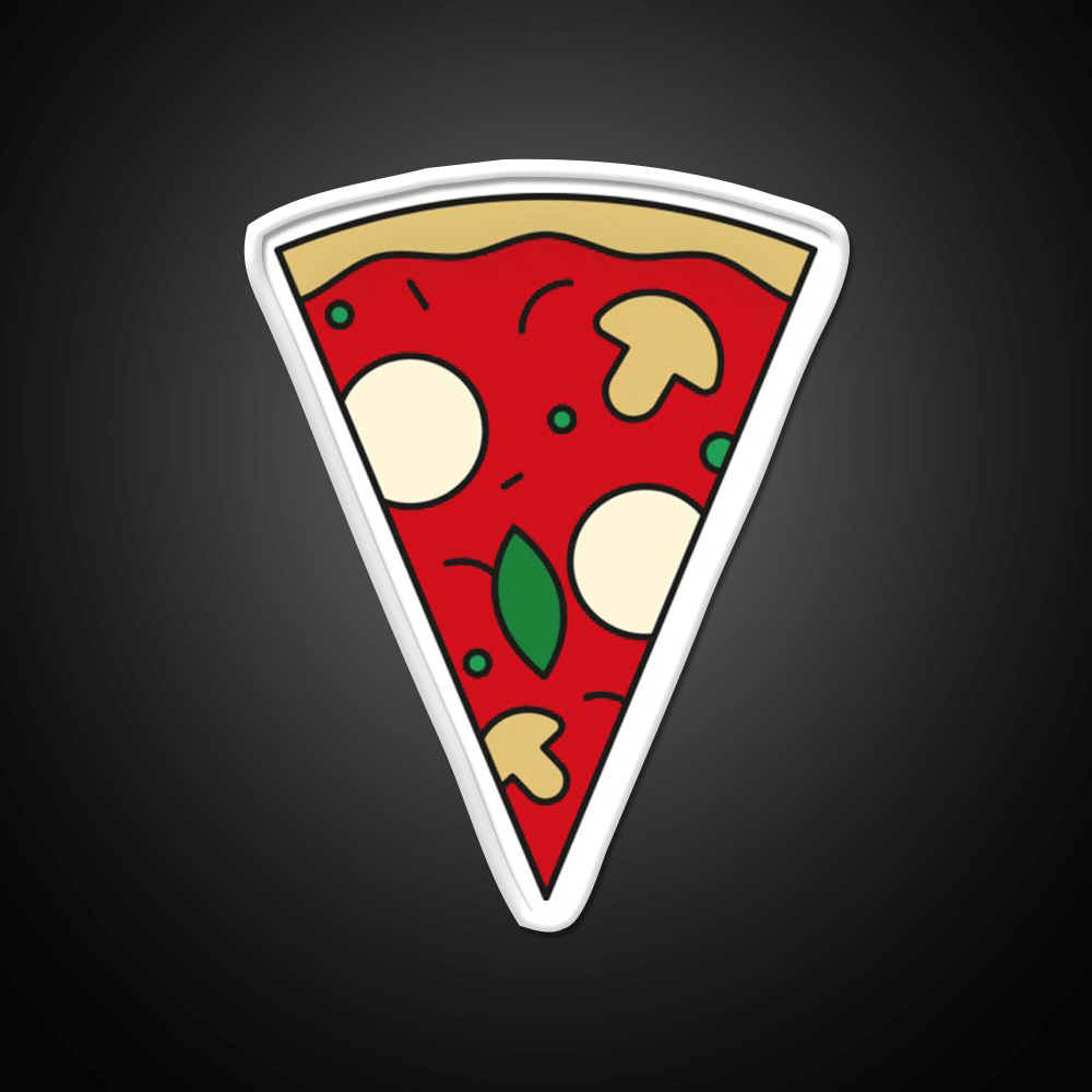 Pizza Slice Margherita Fast Food Led Neon Sign For Burger Place Rgb Color - Shineneon