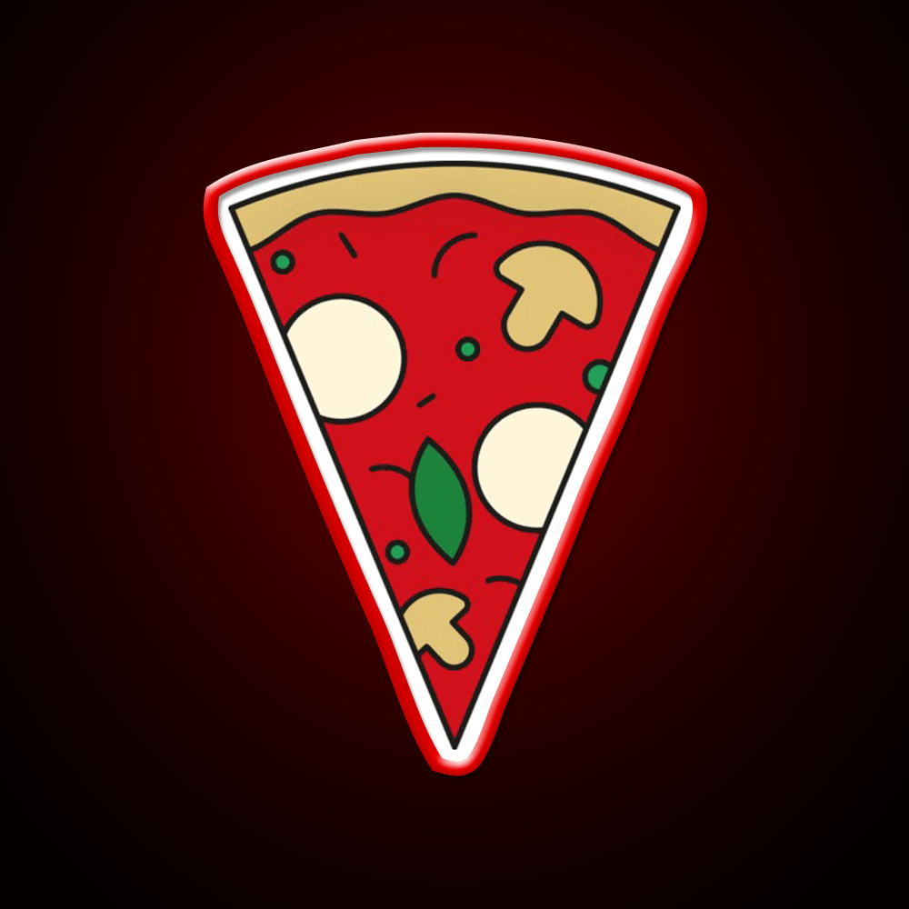 Pizza Slice Margherita Fast Food Led Neon Sign For Burger Place Rgb Color - Shineneon