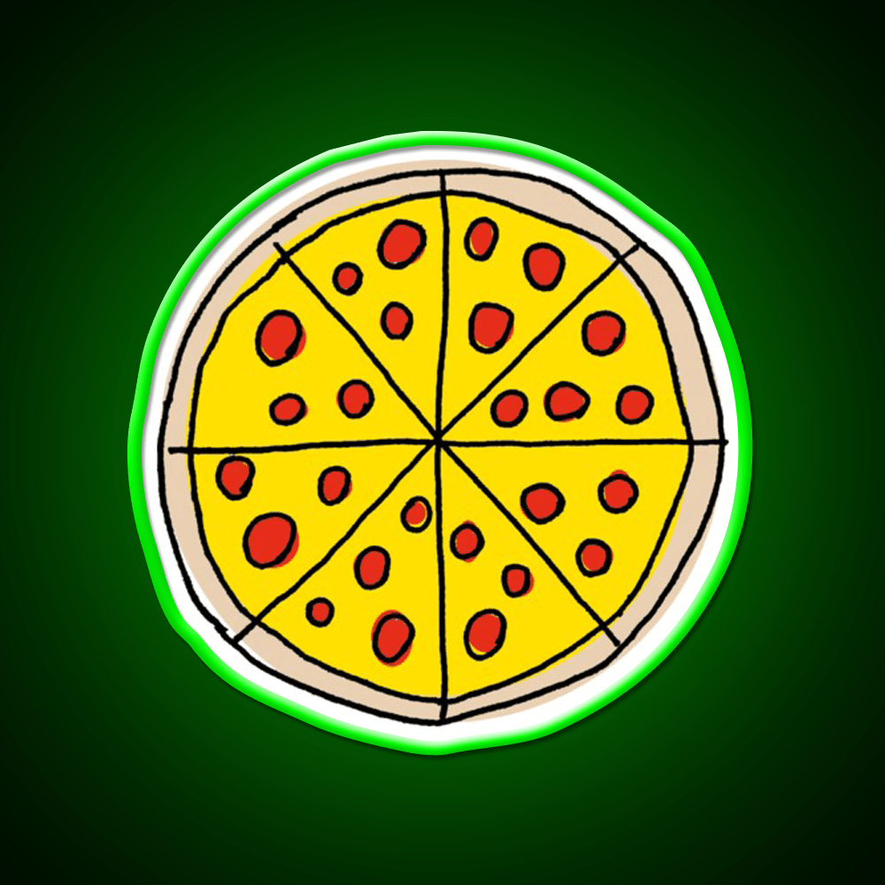 Pizza Snack Food Led Neon Sign For Vending Area Rgb Color - Shineneon