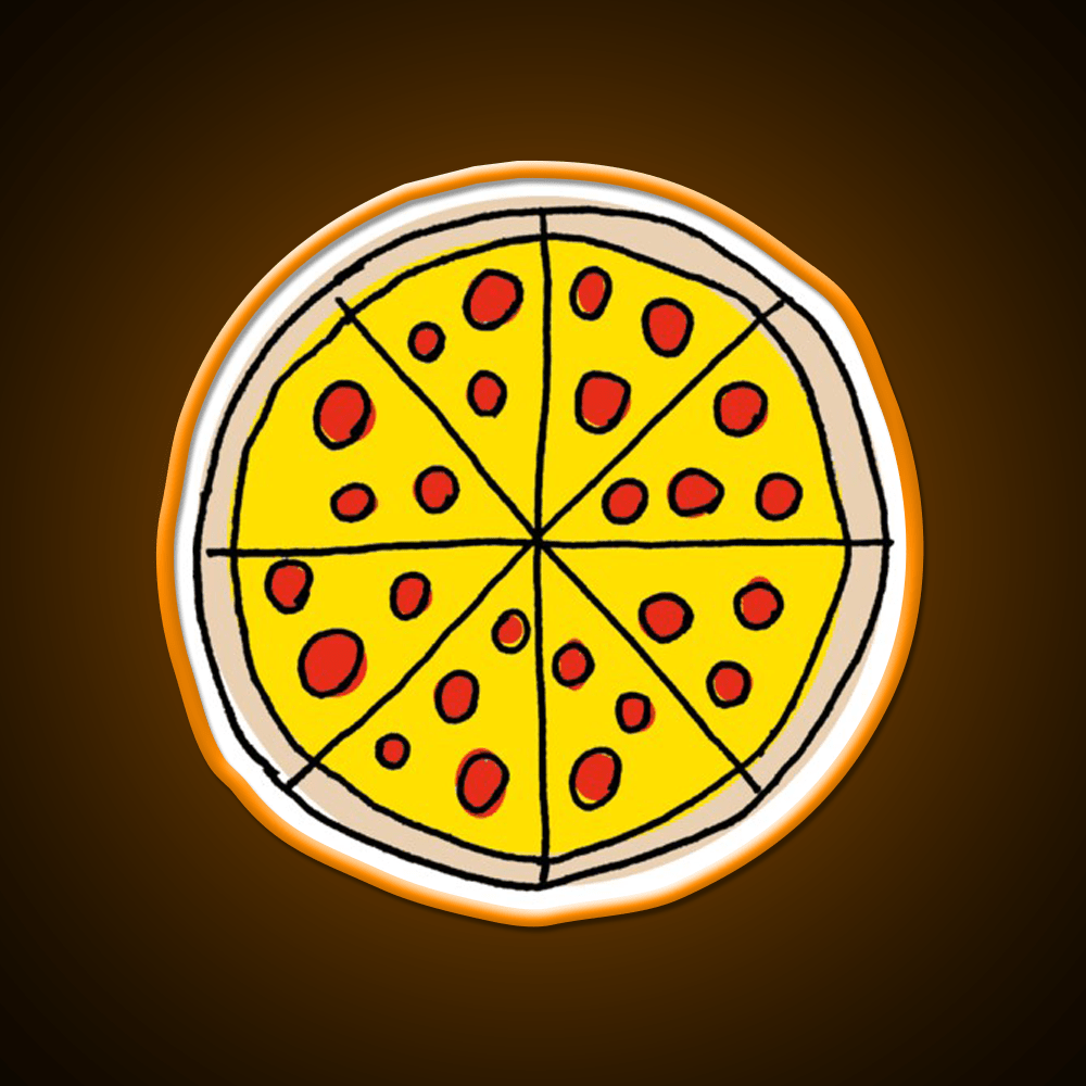 Pizza Snack Food Led Neon Sign For Vending Area Rgb Color - Shineneon