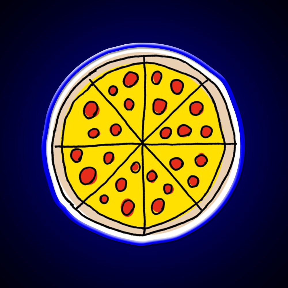 Pizza Snack Food Led Neon Sign For Vending Area Rgb Color - Shineneon