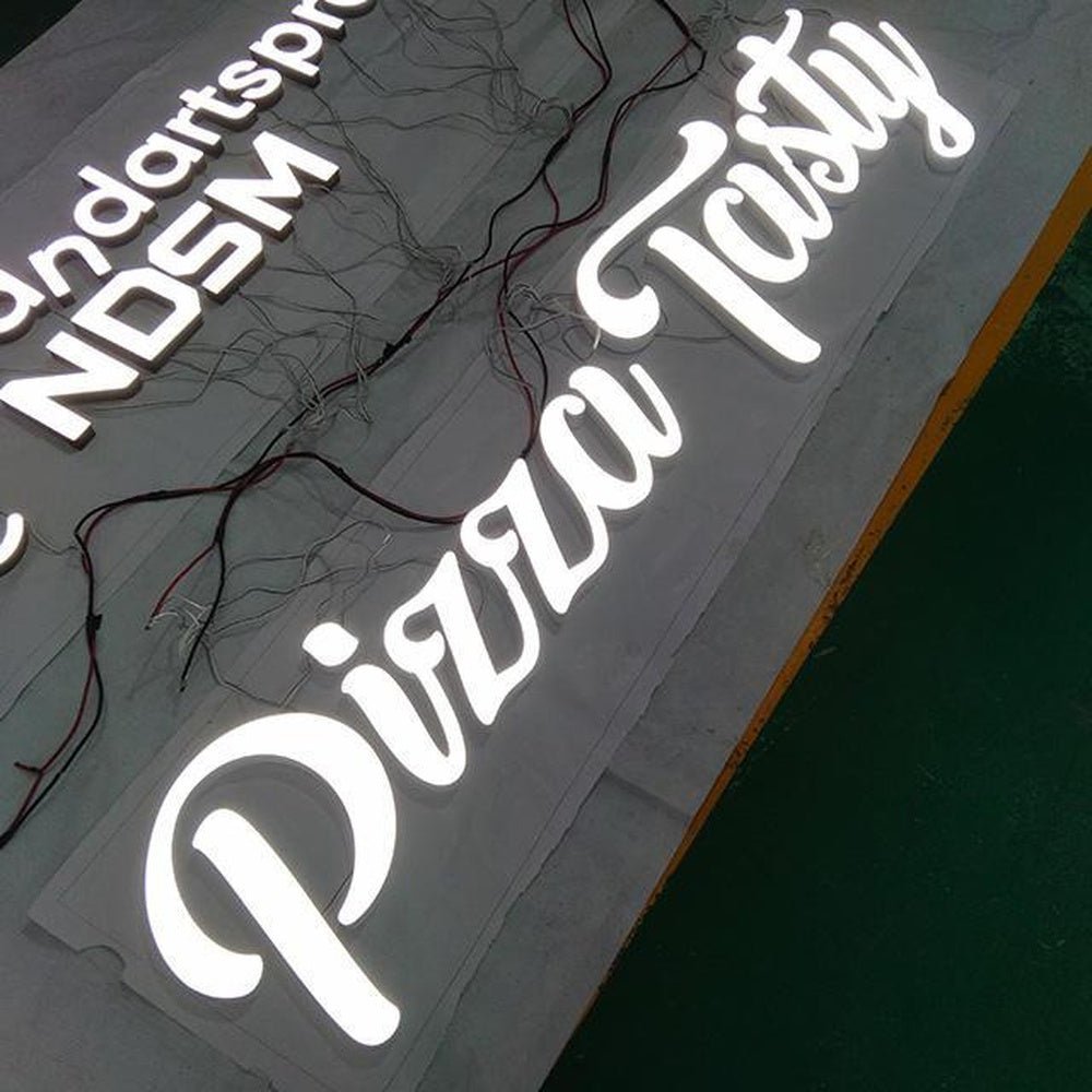 Pizza Tasty 3D Frontlit Letters Metal Led Sign - Shineneon