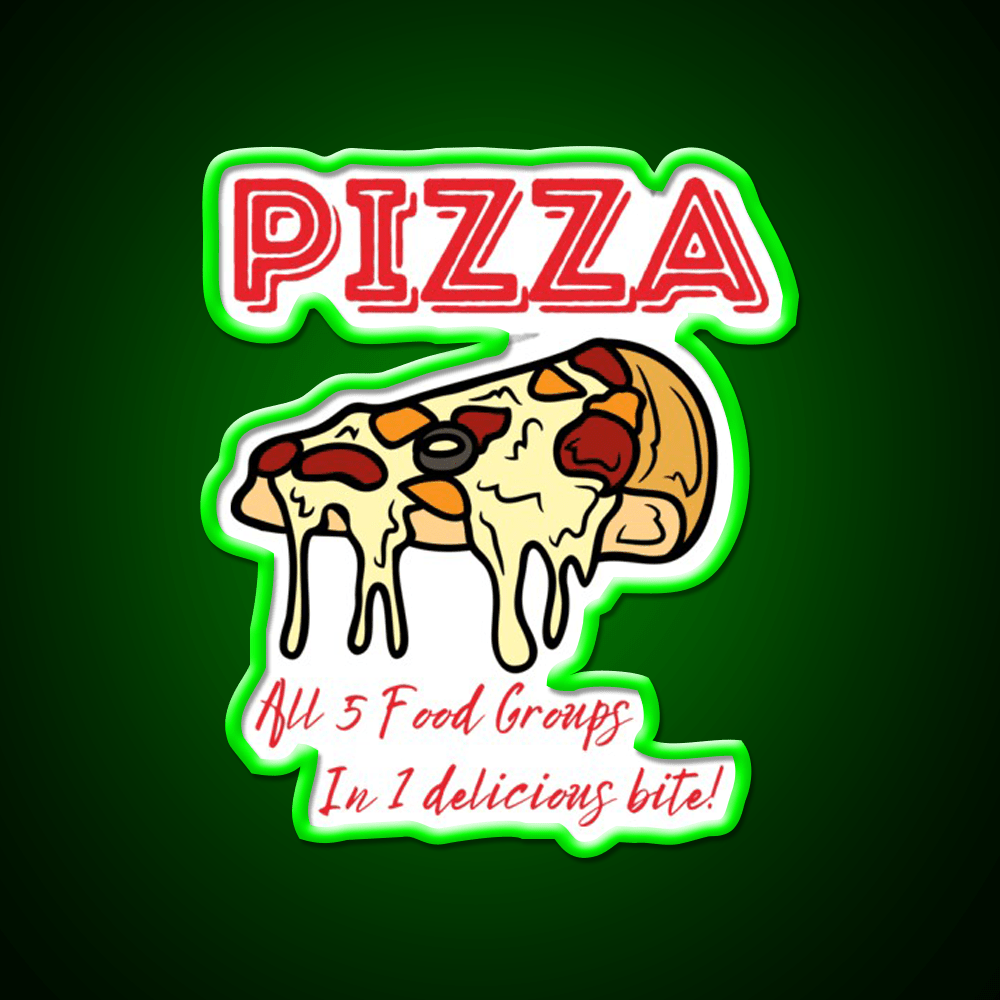 Pizza The Ultimate Food Snack Food Led Neon Sign Rgb Color - Shineneon
