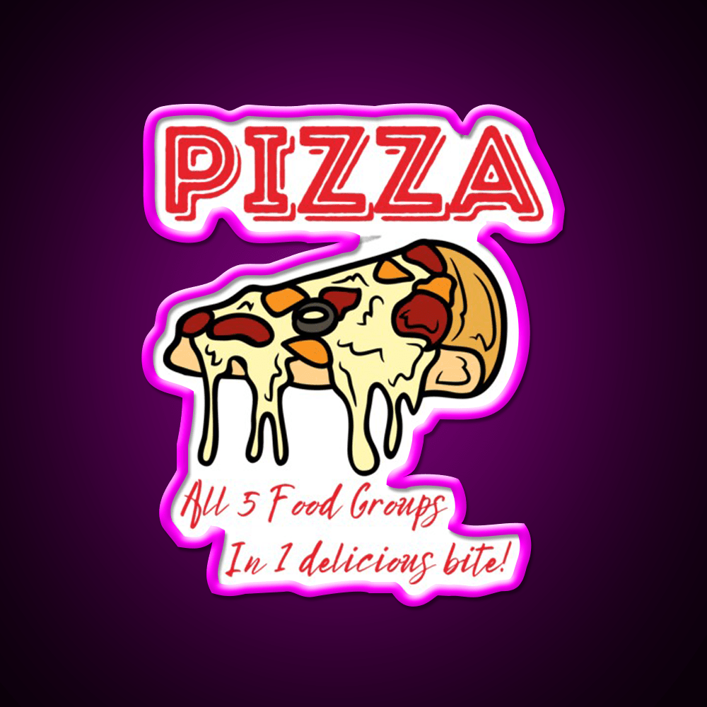 Pizza The Ultimate Food Snack Food Led Neon Sign Rgb Color - Shineneon