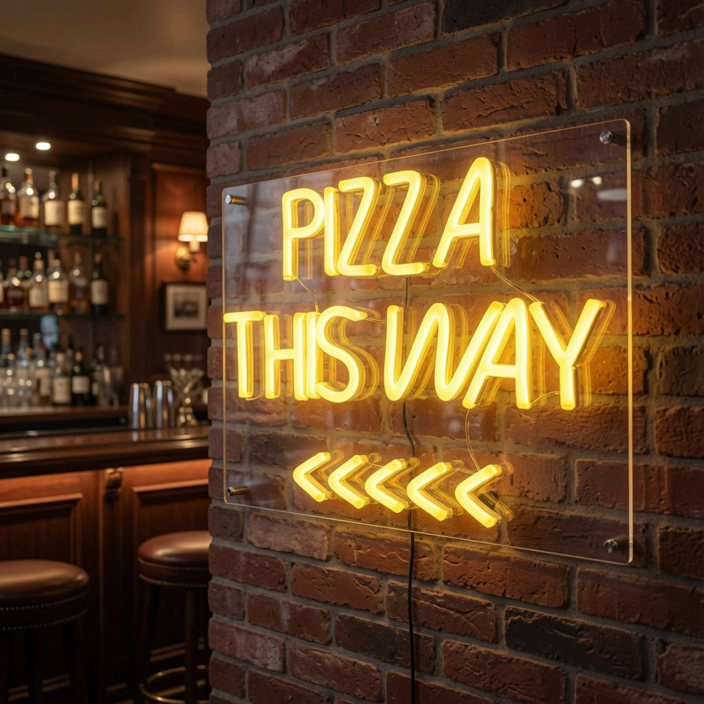 Pizza This Way Wall Decor LED Neon Sign - 02 High-Converting Product Image