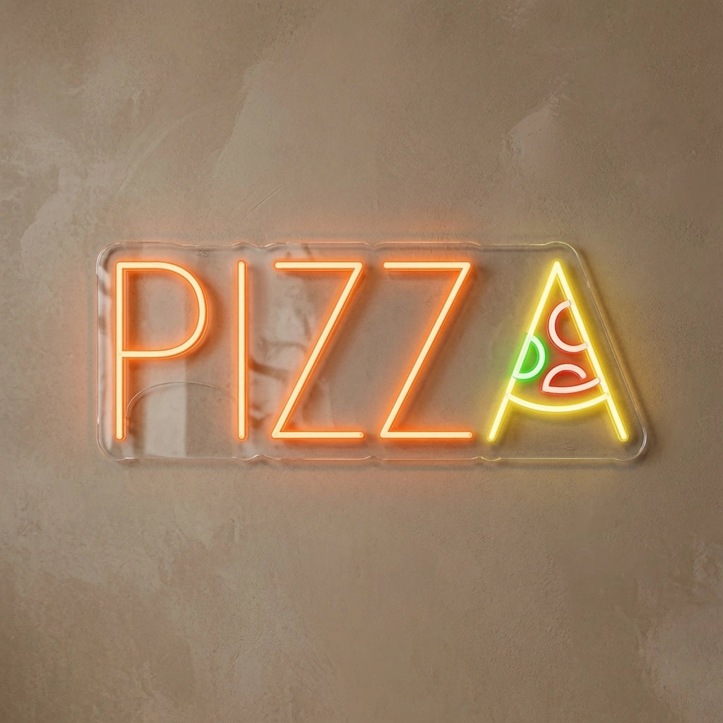 Pizza Wall Art LED Neon Sign - 04 Size Image