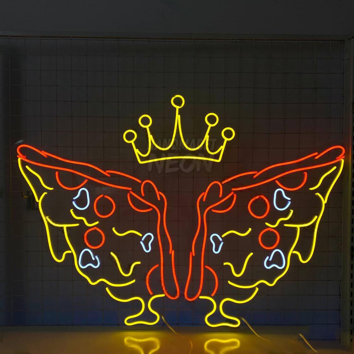 Pizza Wings Led Neon Sign Food Restaurant Neon Decor | Shineneon