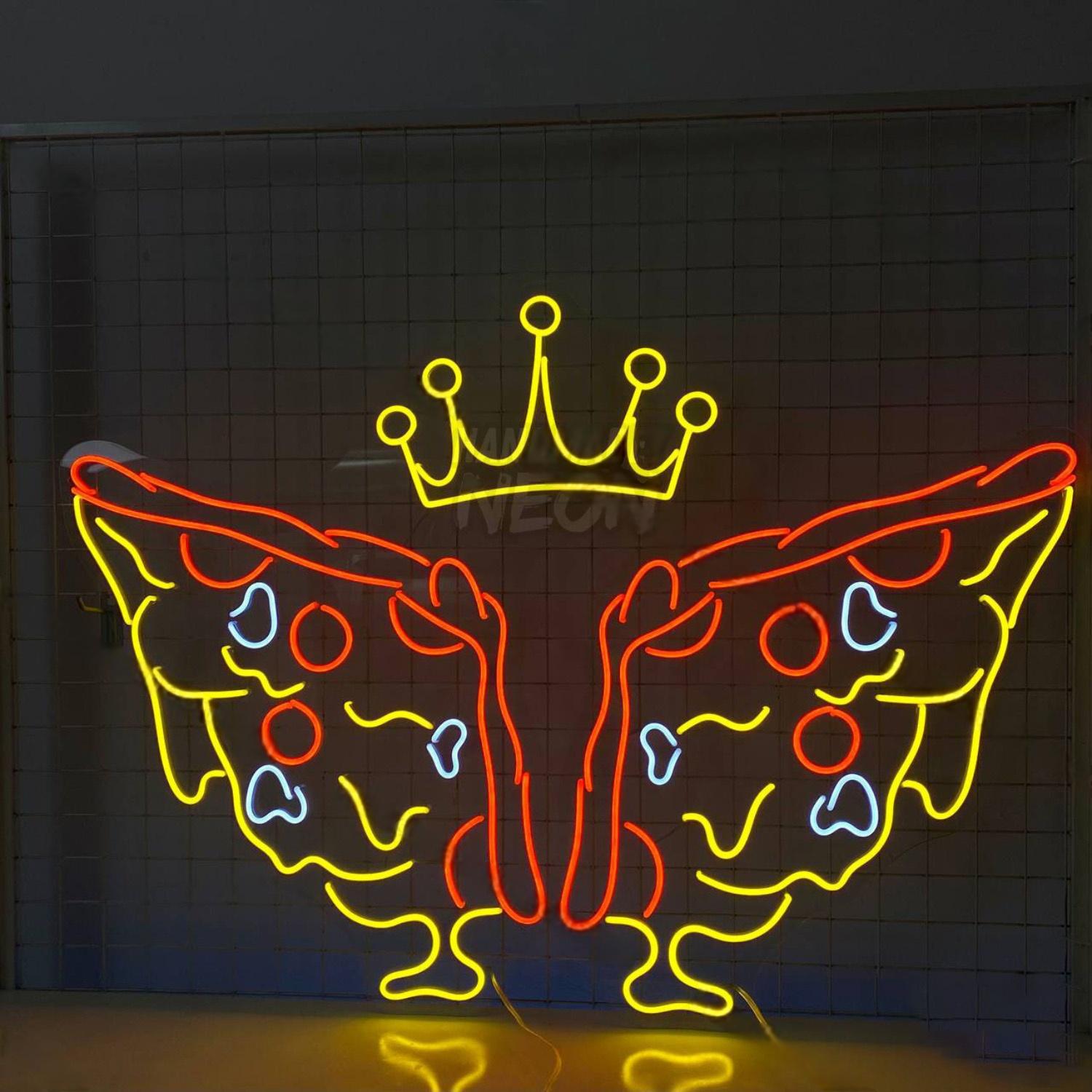 Pizza Wings Led Neon Sign Food Restaurant Neon Decor | Shineneon