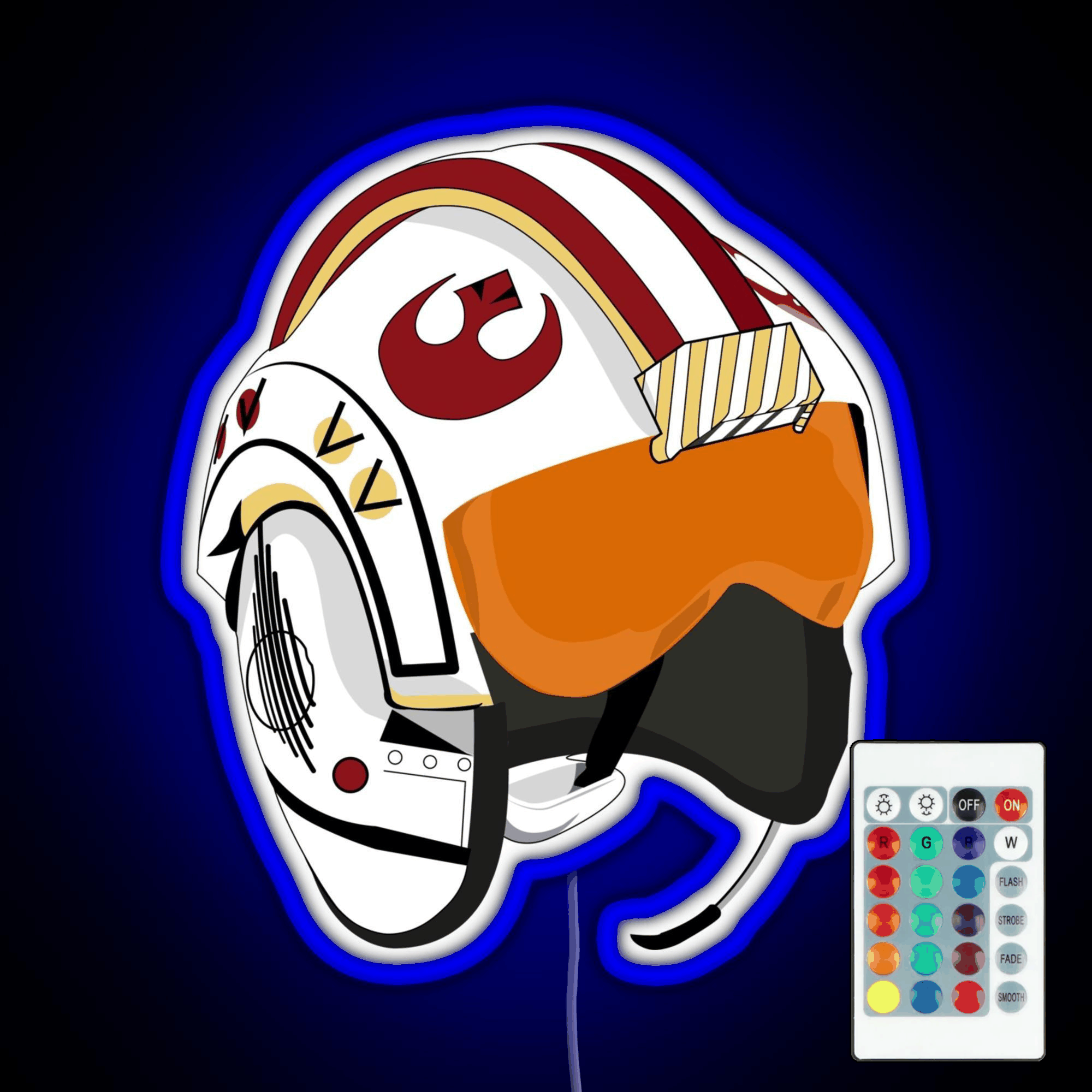 Pl 1 Red Squadron Rgb Led Neon Sign Pop Wall Art