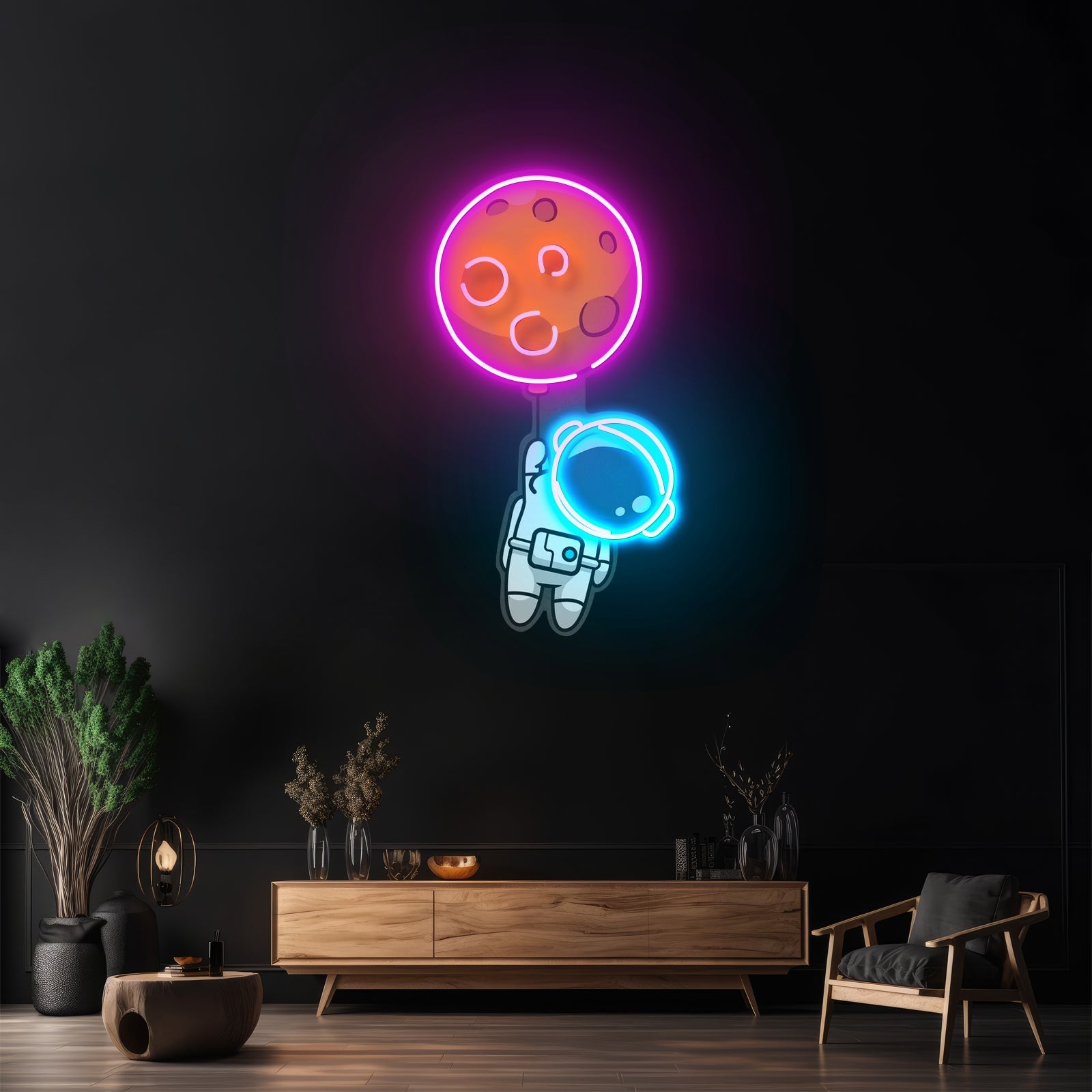 Planet Balloon Custom Led Signs Artwork For Sale - Shineneon