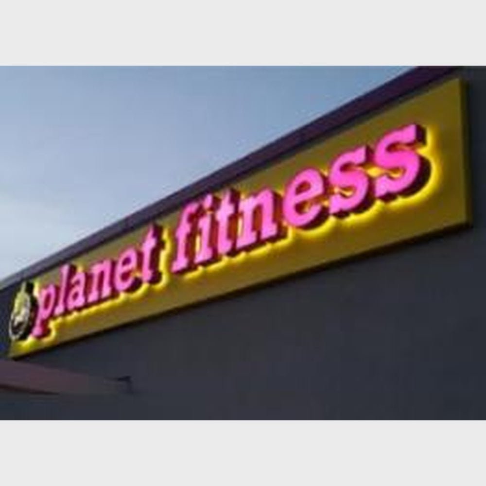 Planet Fitness 3D Frontlit And Backlit Channel Letter Led Light Sign - Shineneon