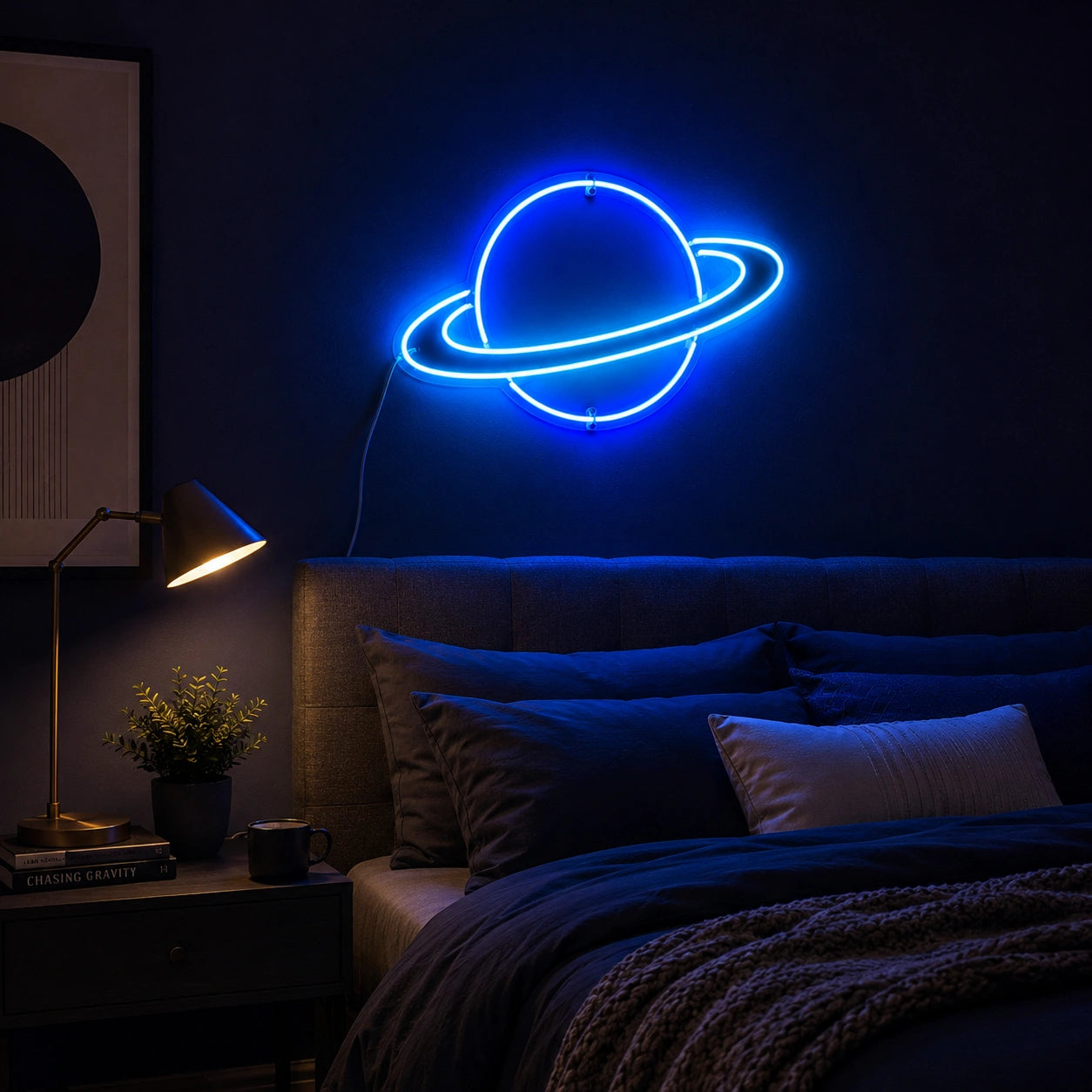 Planet Line Neon Sign LED Neon Sign real lifestyle scene