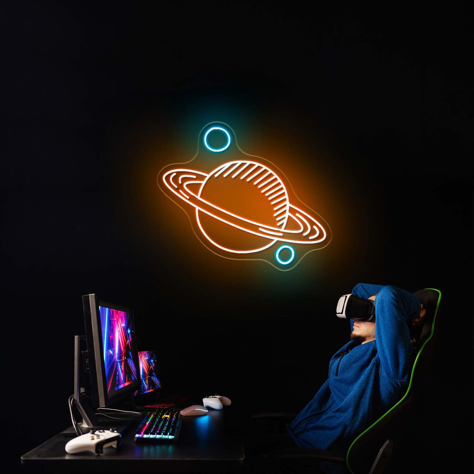 Planet Neon Sign For Kids Room Led Signs