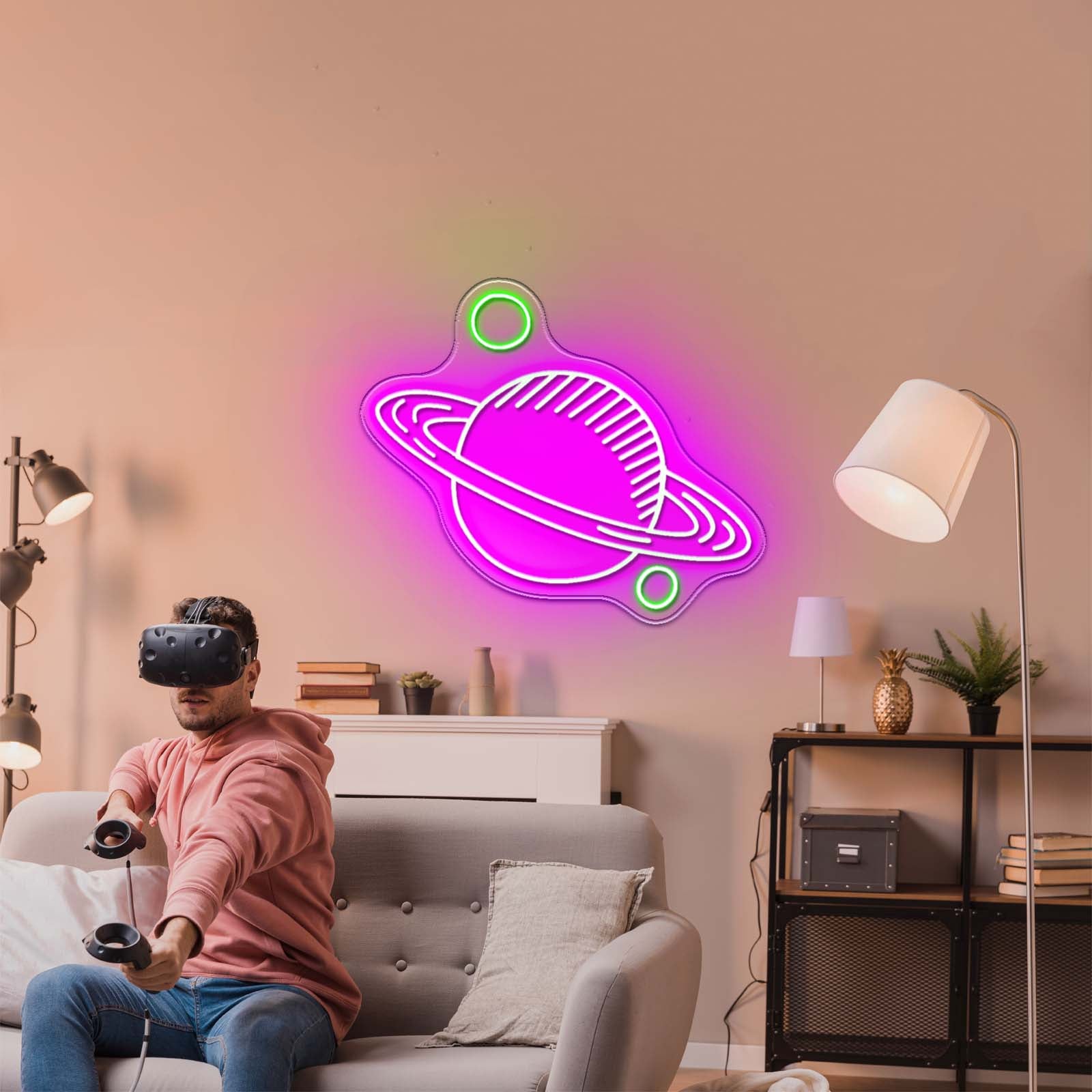 Playful Ghost Floating Led Neon Sign Light Custom Led Signs