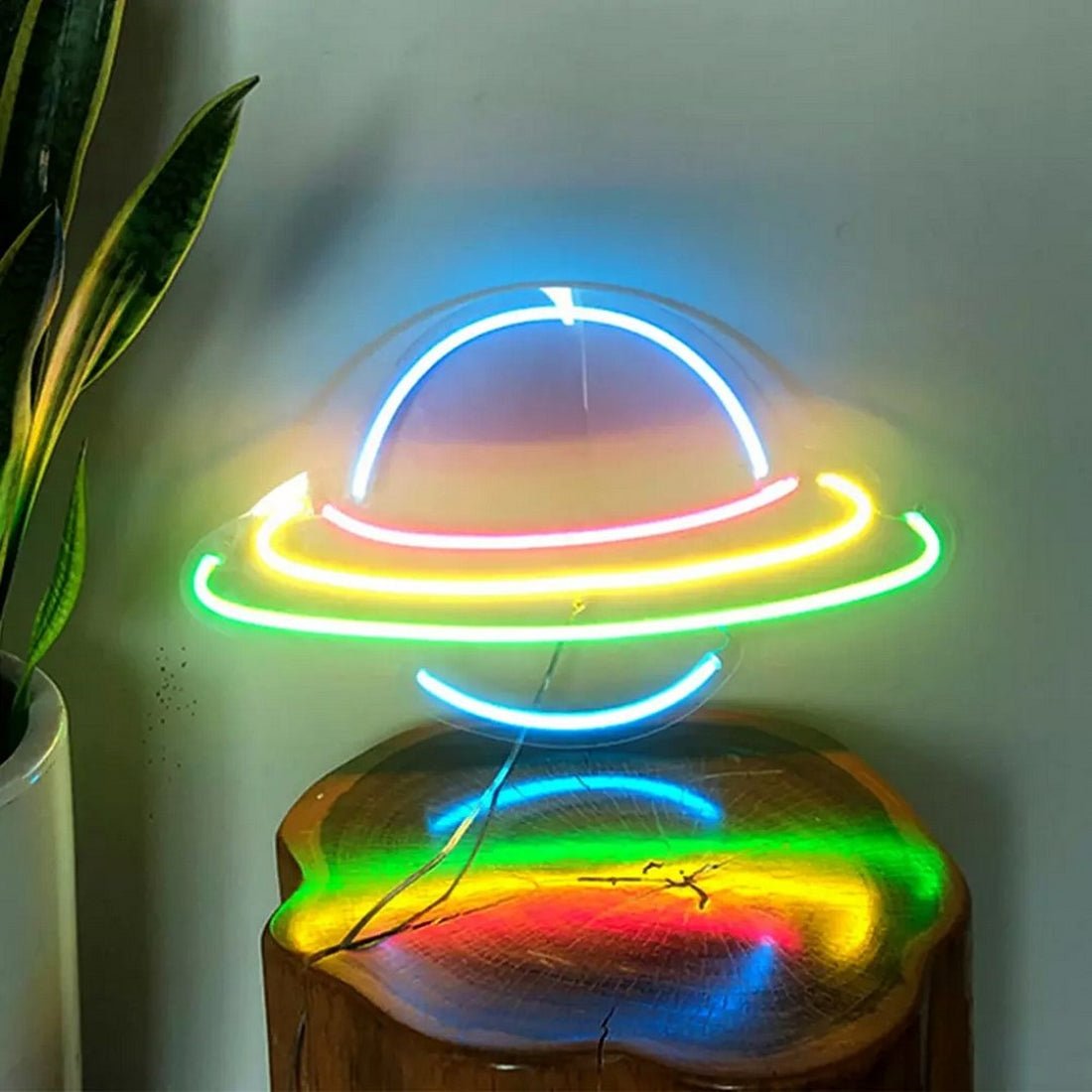 Planet Saturn Led Sign Business Neon Signs - Shineneon