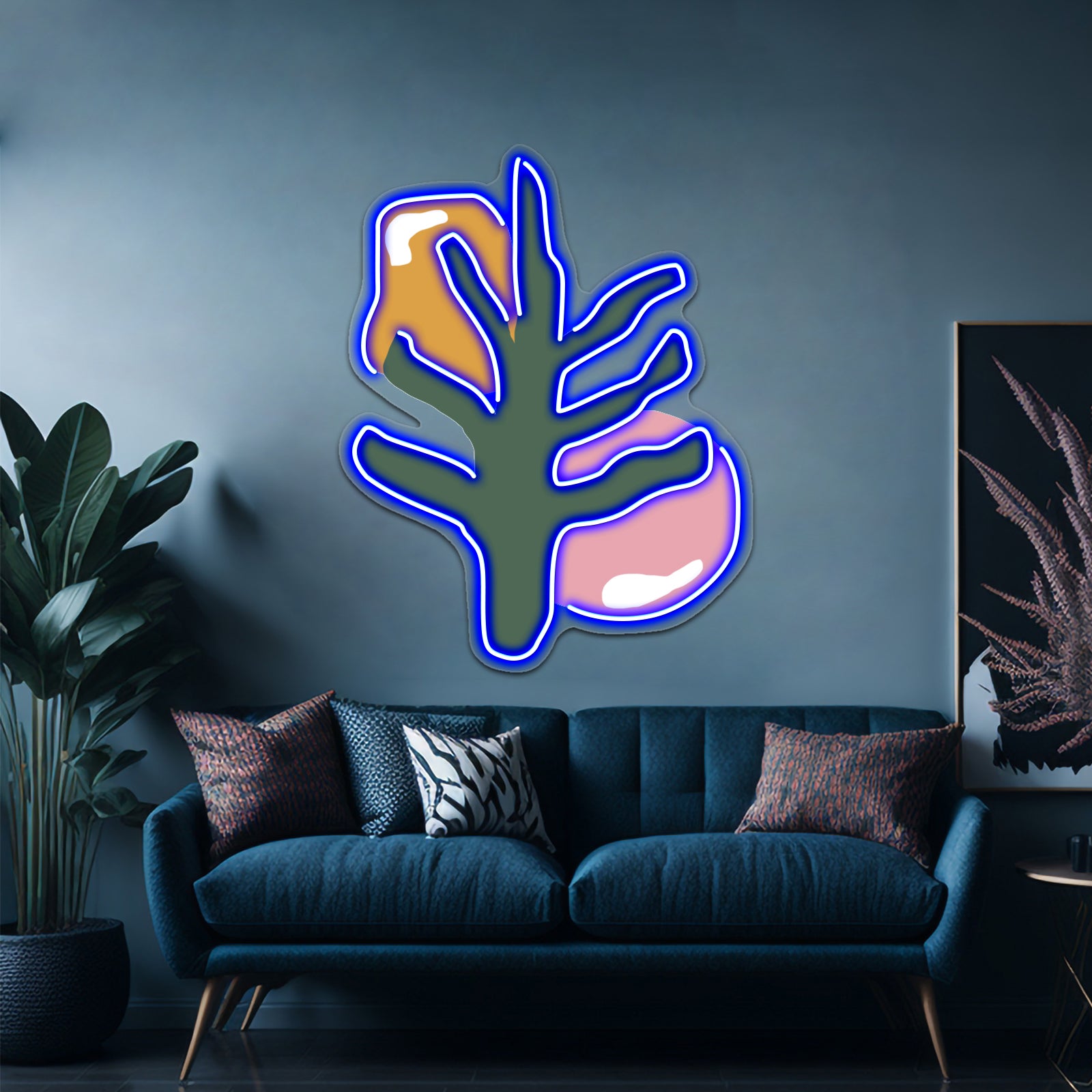 Plant Abstract Art Wall Artwork Neon Signs | Shineneon