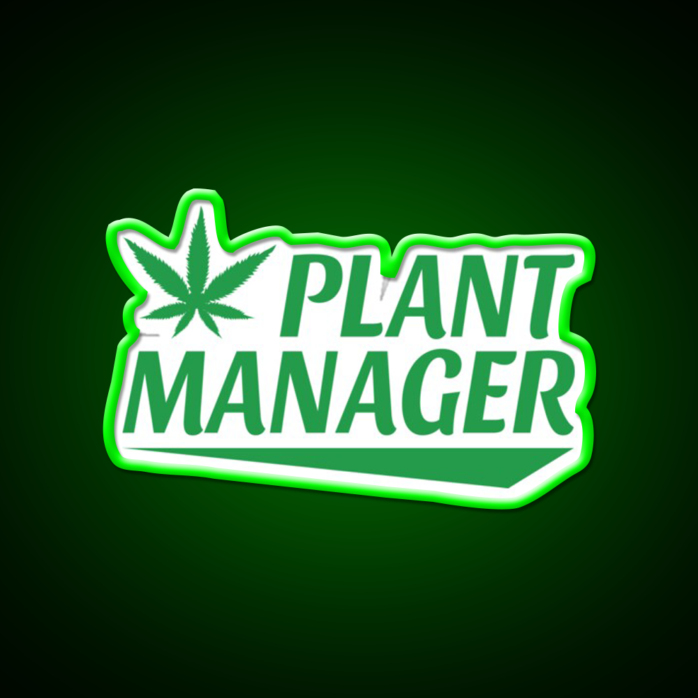 Plant Manager Hemp Inspired Green Leaf Led Neon Sign Rgb Color - LED neon sign view 8