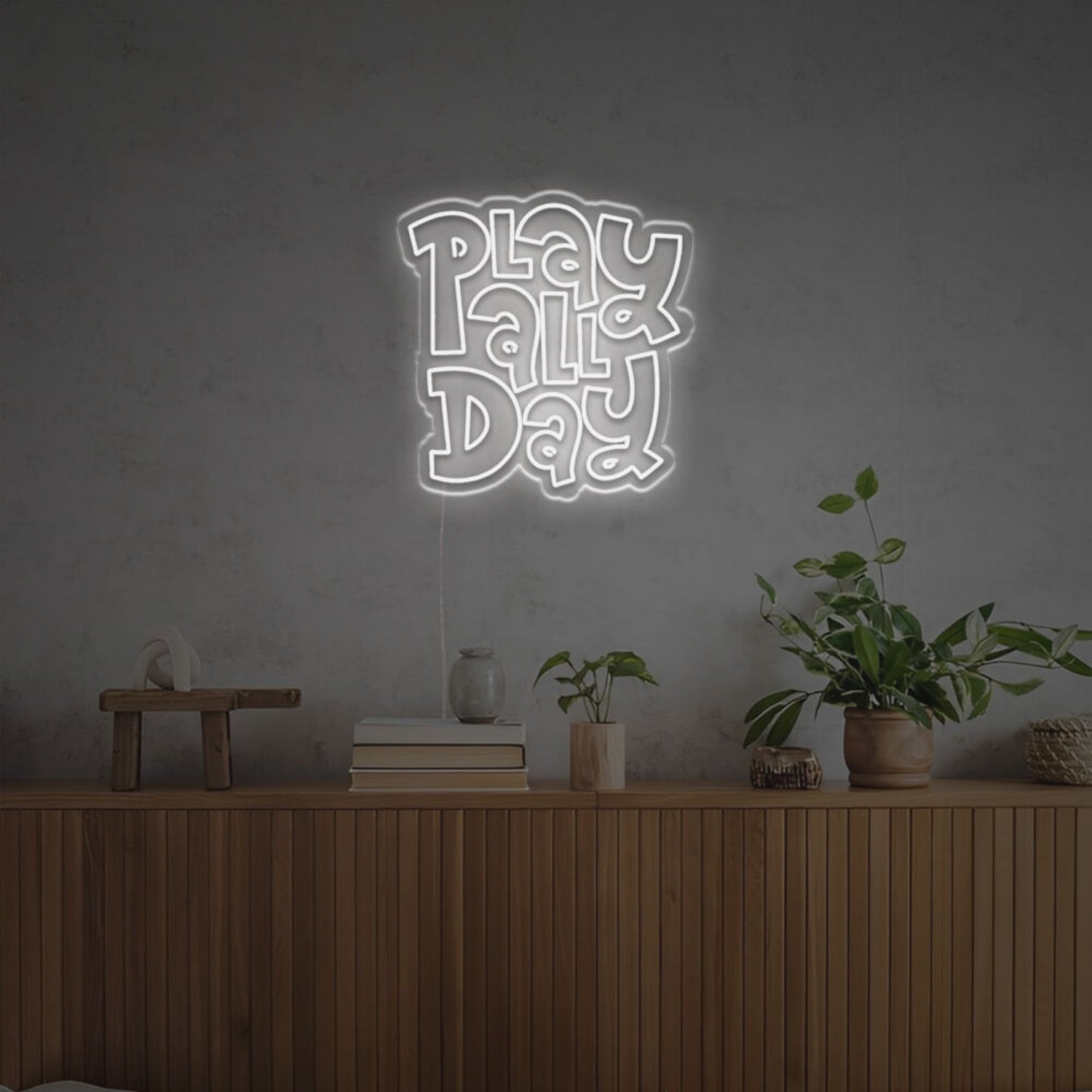Play All Day By Fat Font Led Neon Sign Brings Vibrant Fun | Shineneon