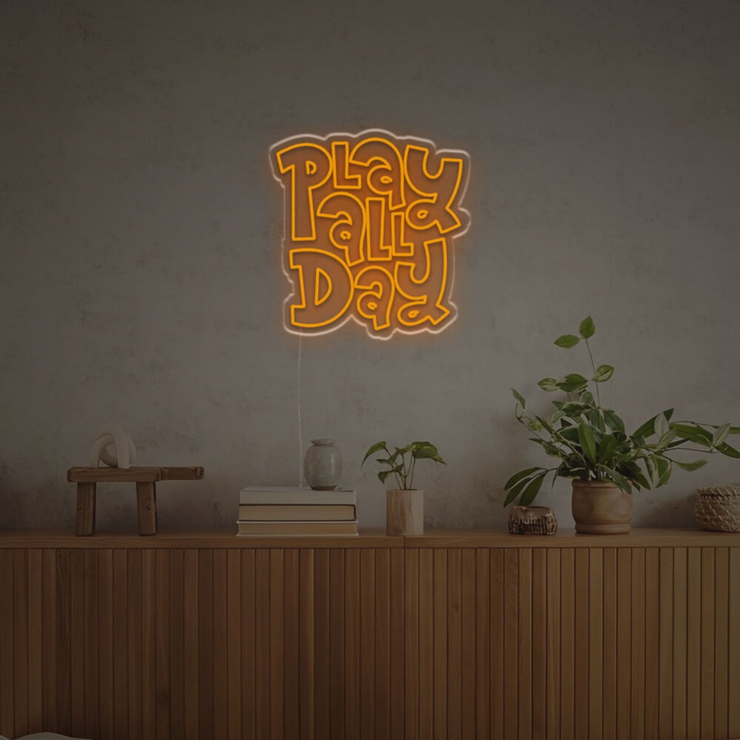Play All Day By Fat Font Led Neon Sign Brings Vibrant Fun | Shineneon