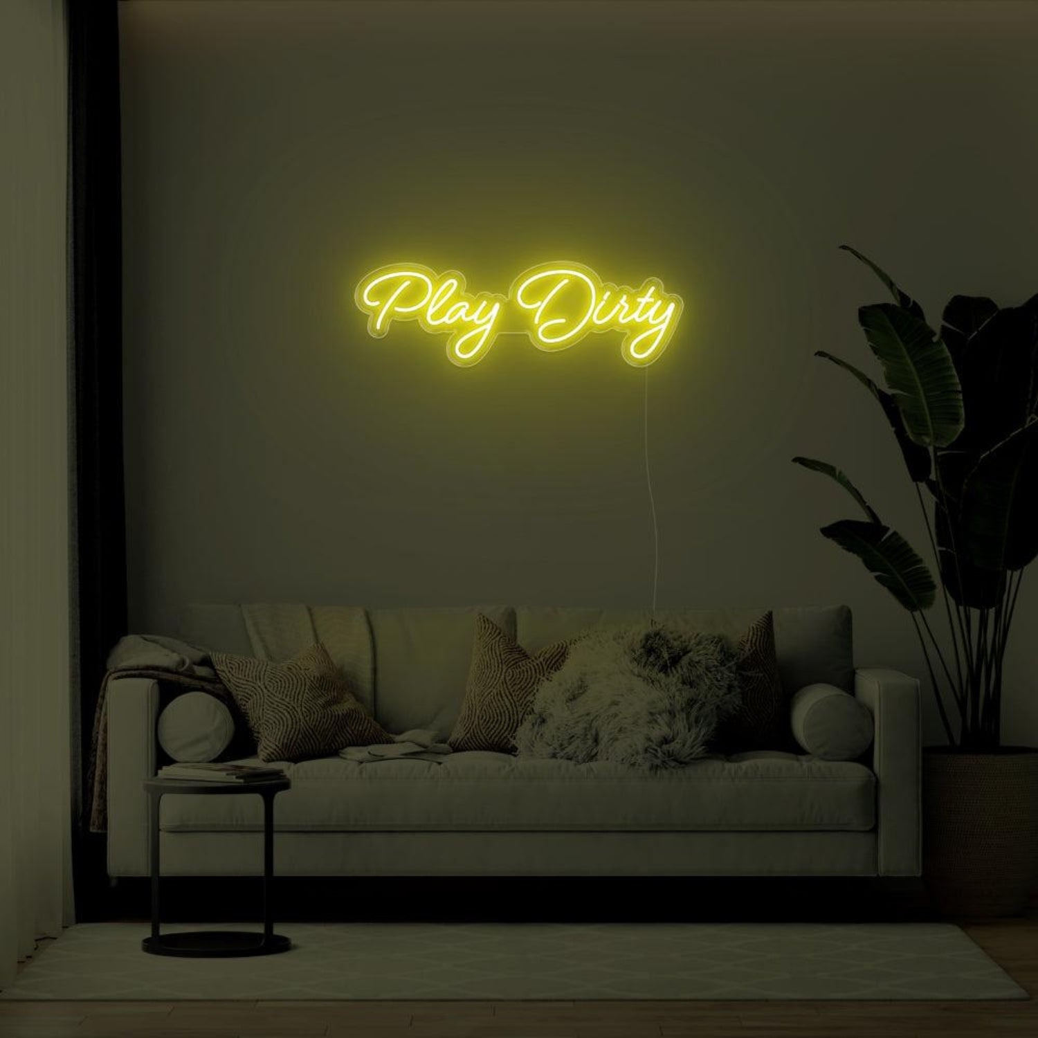 Play Dirty Warm Glow Led Neon Sign For Indoor Wall Decor | Shineneon