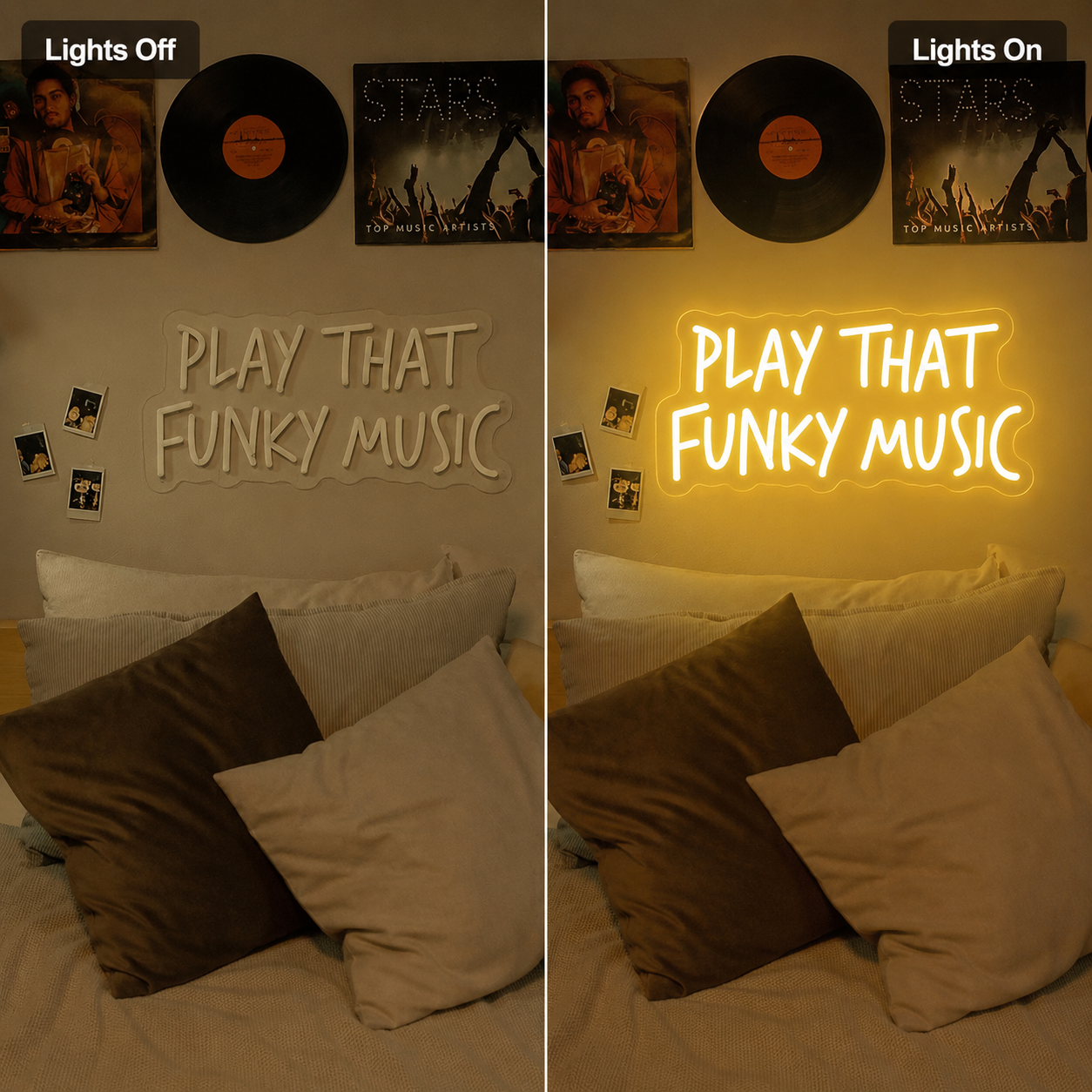 Play That Funky Music Room Decor LED Neon Sign - 01 Original Product Image