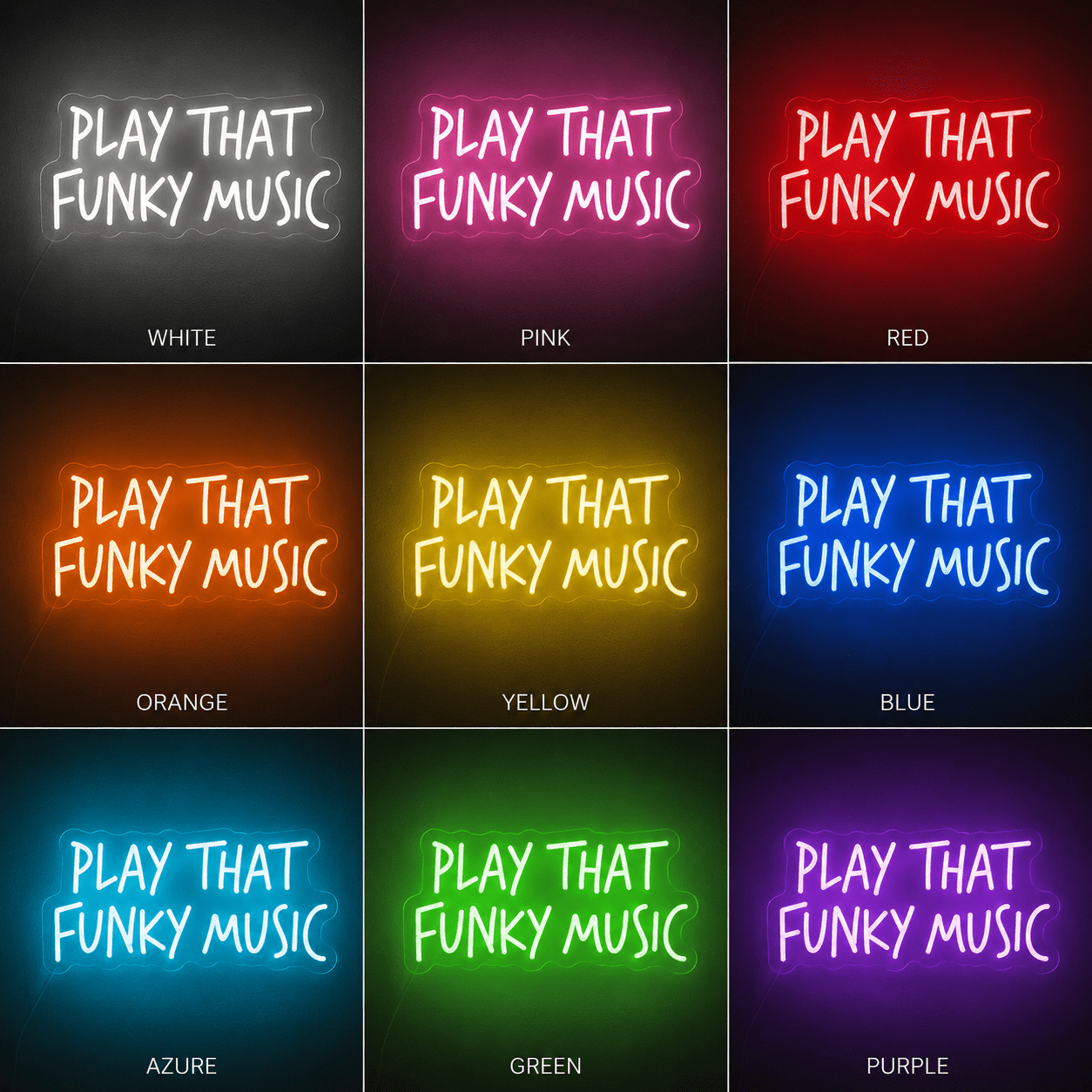 Play That Funky Music Room Decor LED Neon Sign - Shineneon