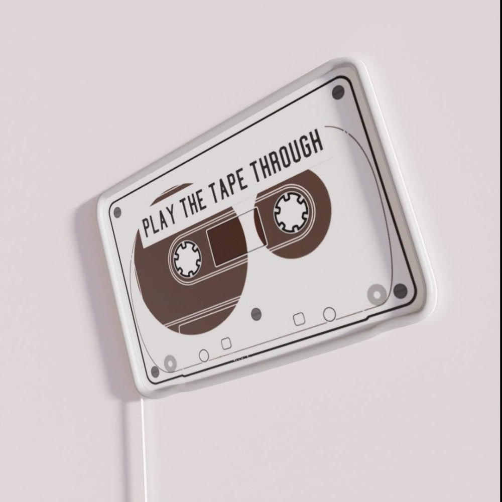 Play The Tape Through Rgb Led Neon Sign - Shineneon