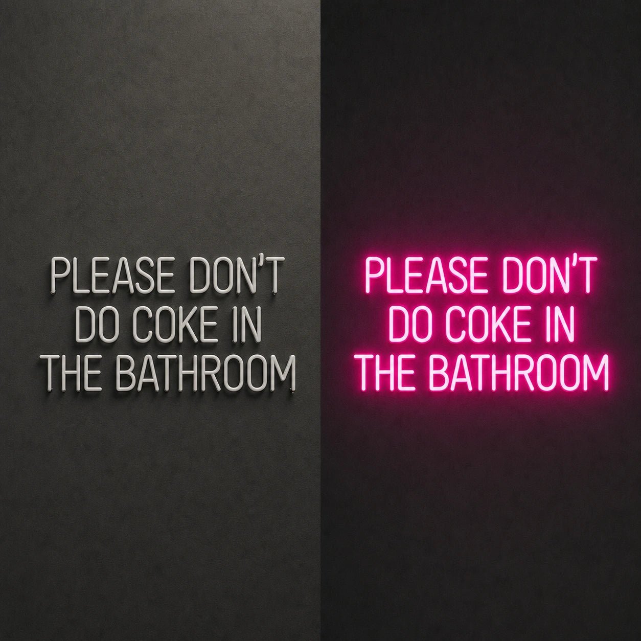 Please Don T Do Coke LED Neon Sign Garage Man Cave Neon Sign - Shineneon