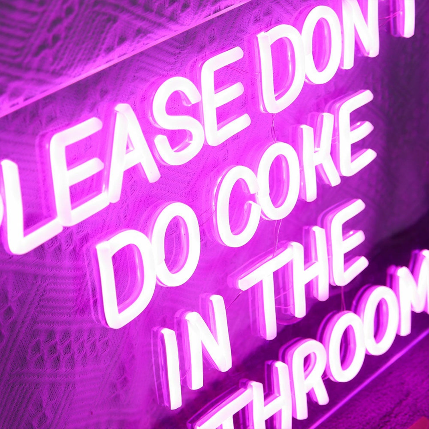 Please Dont Do Coke In The Bathroom Led Neon Sign | Shineneon