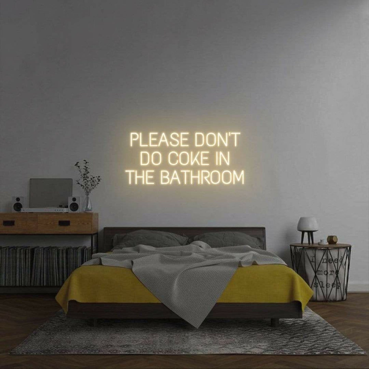 Please Dont Do Coke In The Bathroom Led Neon Sign For Wall | Shineneon