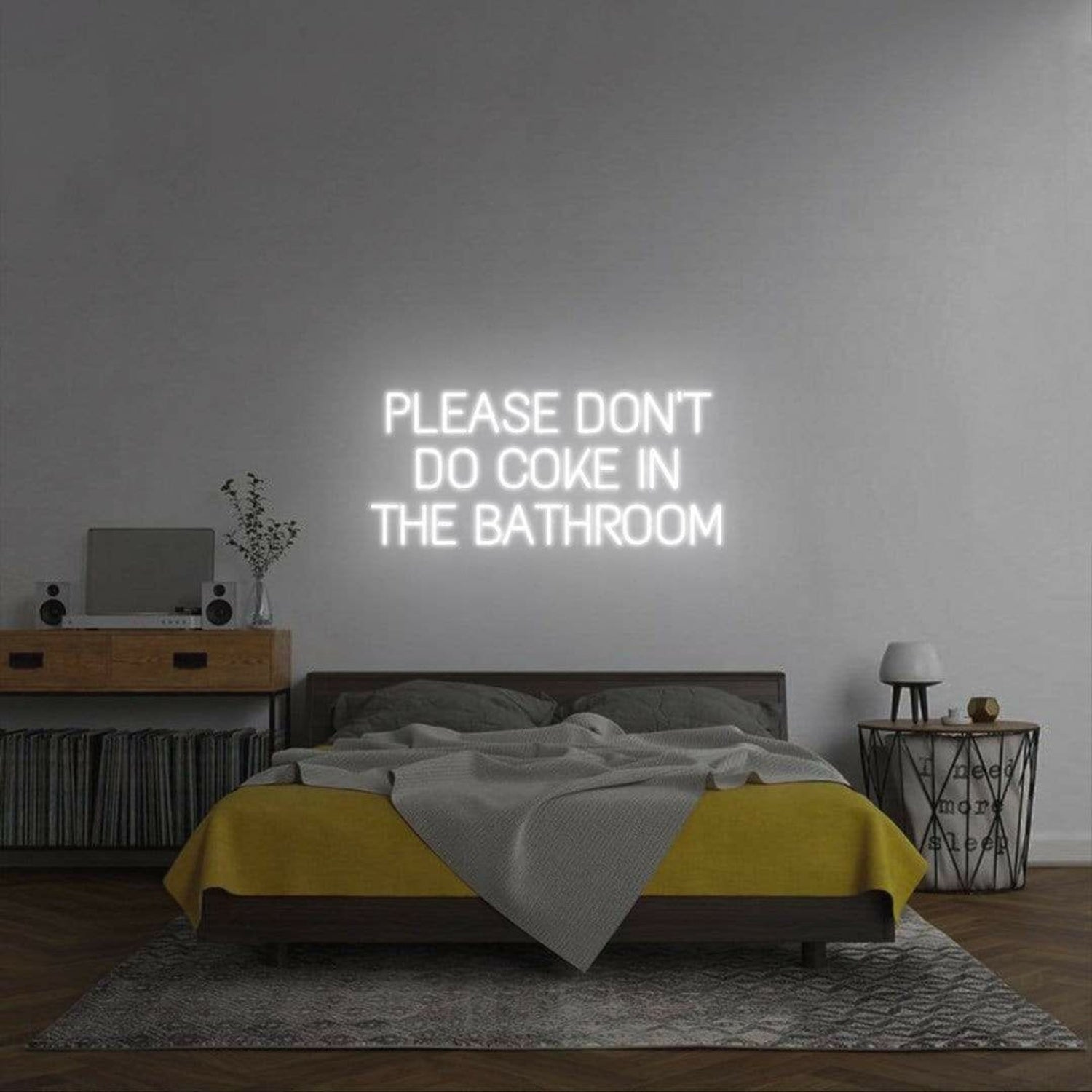 Please Dont Do Coke In The Bathroom Led Neon Sign For Wall | Shineneon
