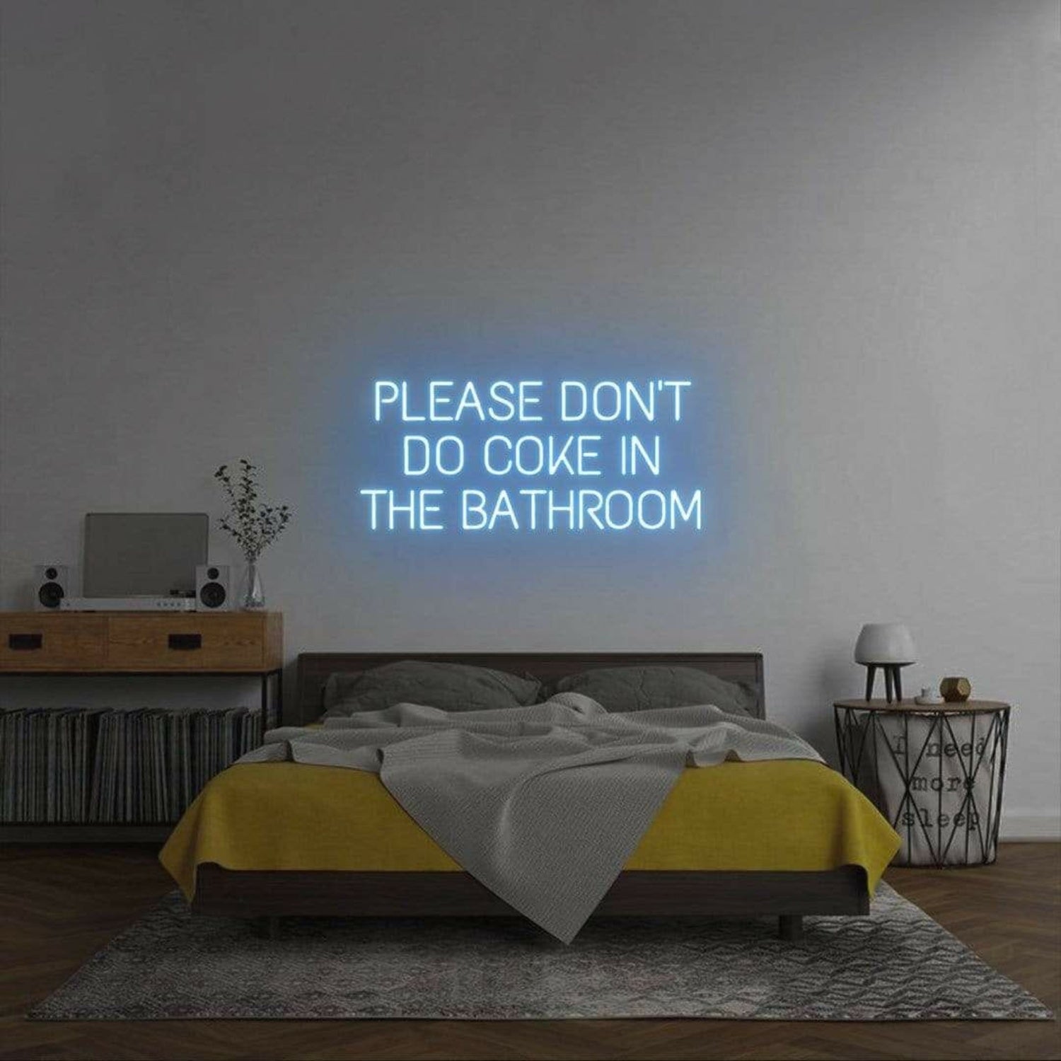 Please Dont Do Coke In The Bathroom Led Neon Sign For Wall | Shineneon