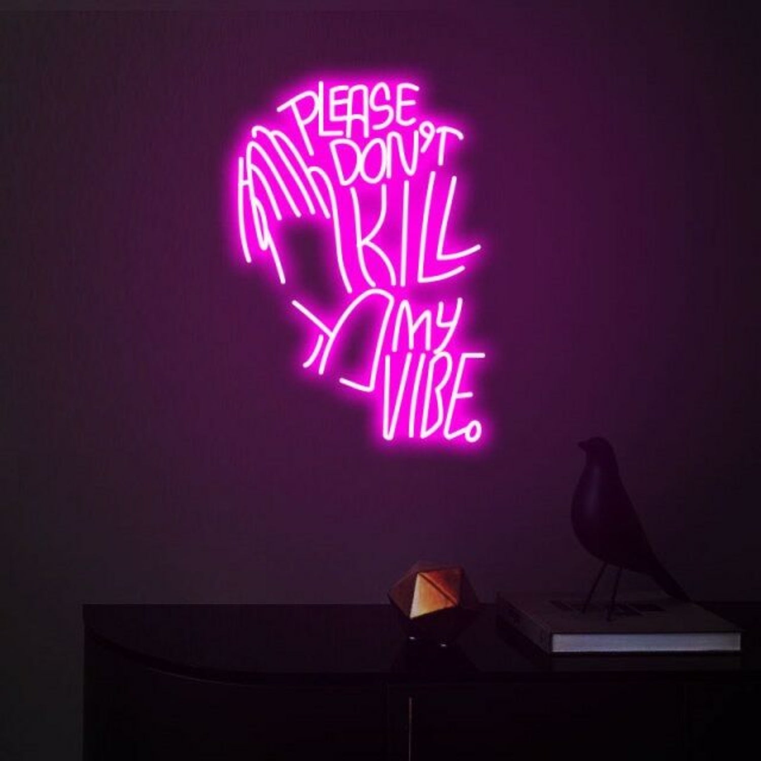 Please Dont Kill My Vibe Party Upbeat Neon For Fun Gatherings | Shineneon