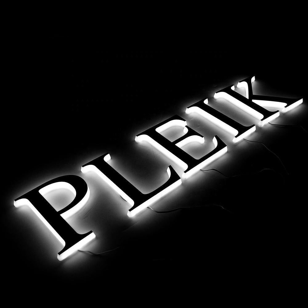 Pleik 3D Backlit Letters Business Metal Led Sign - Shineneon