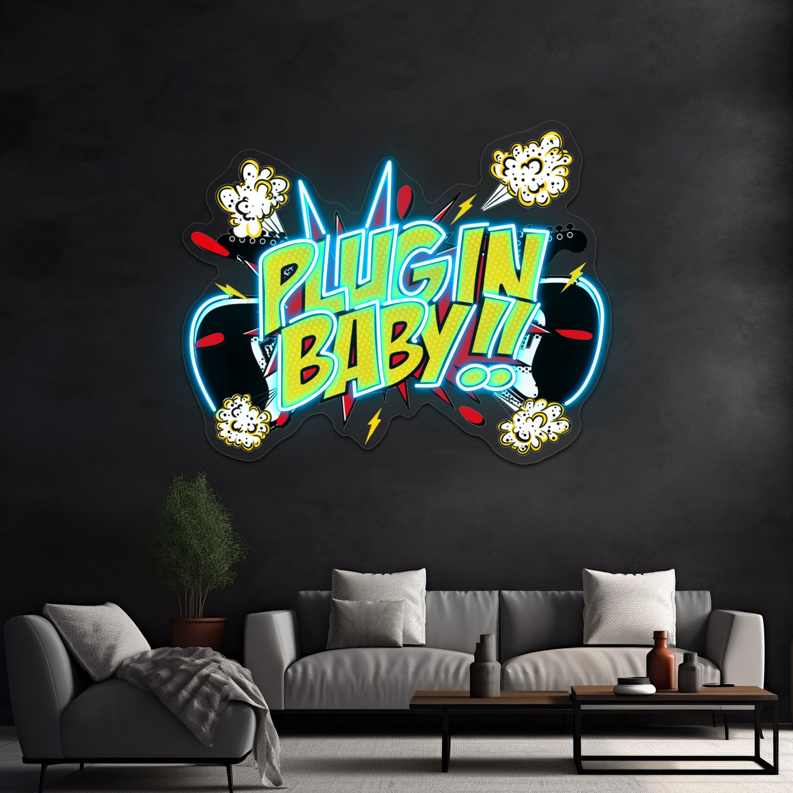 Plug In Baby Artwork Led Neon Signs Custom | Shineneon