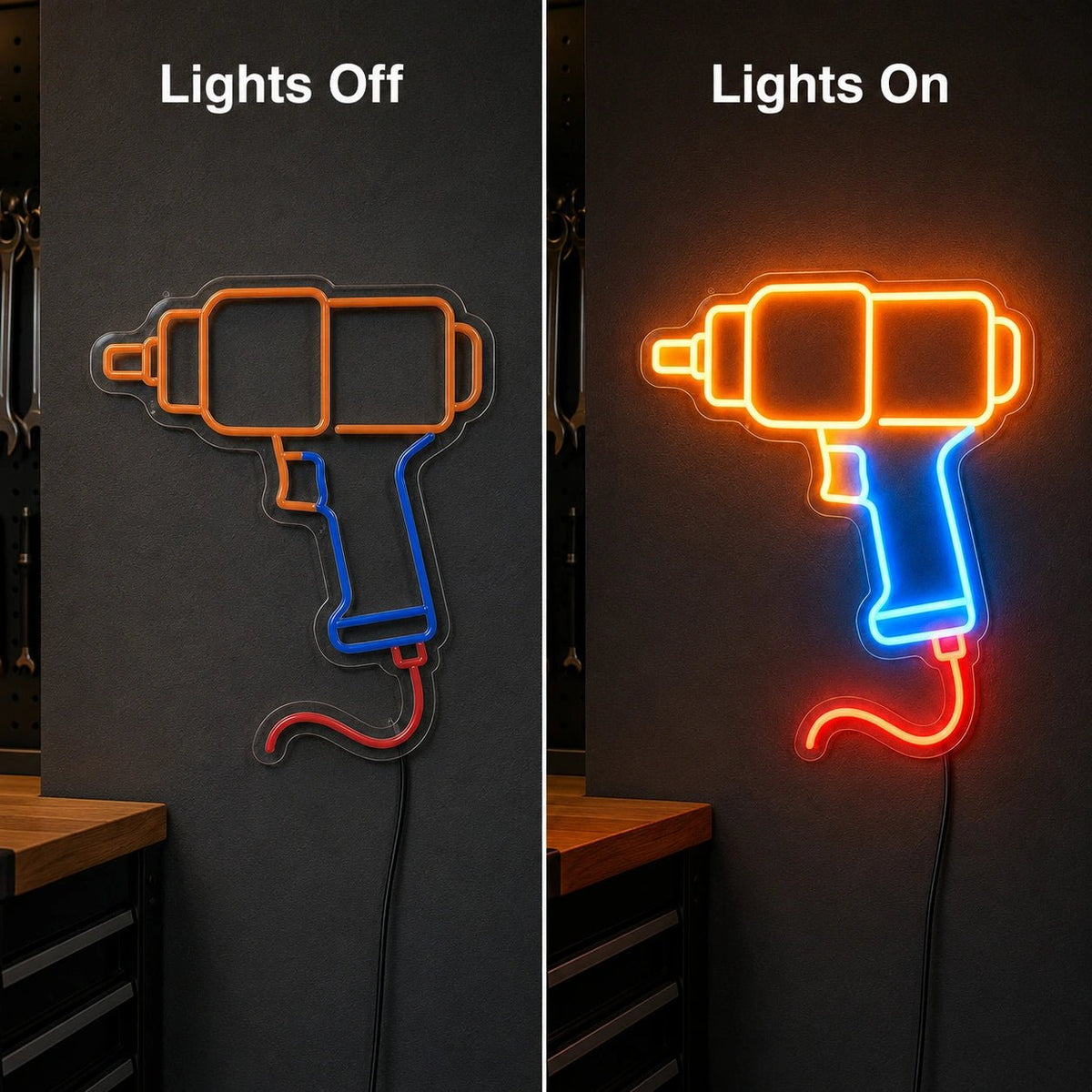 Pneumatic Impact Wrench LED Neon Sign - Shineneon