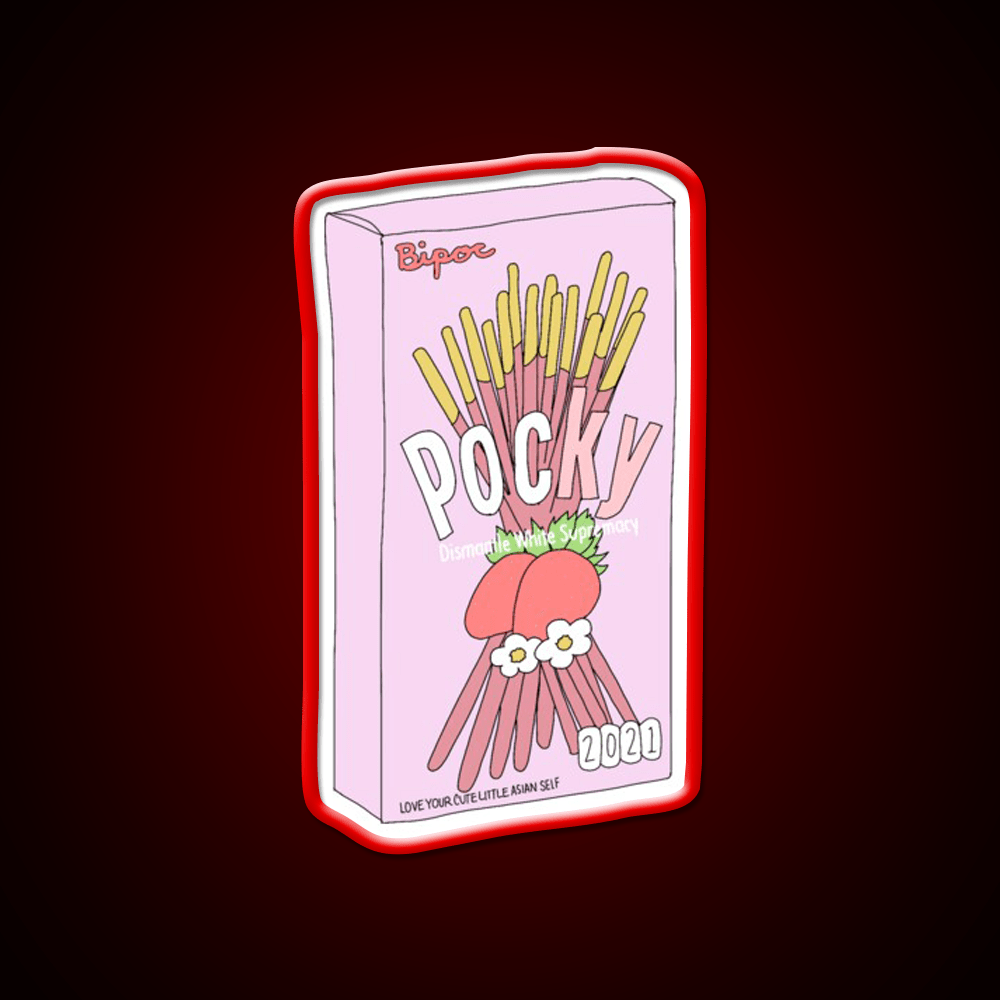 Pocky For Poc Snack Food Led Neon Sign Rgb Color - Shineneon