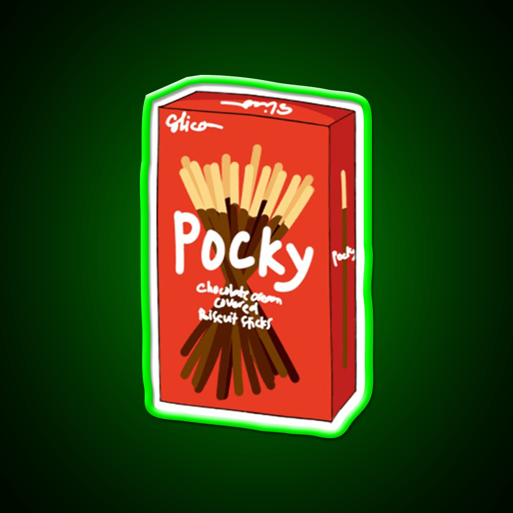 Pocky Snack Food Led Neon Sign Rgb Color - Shineneon