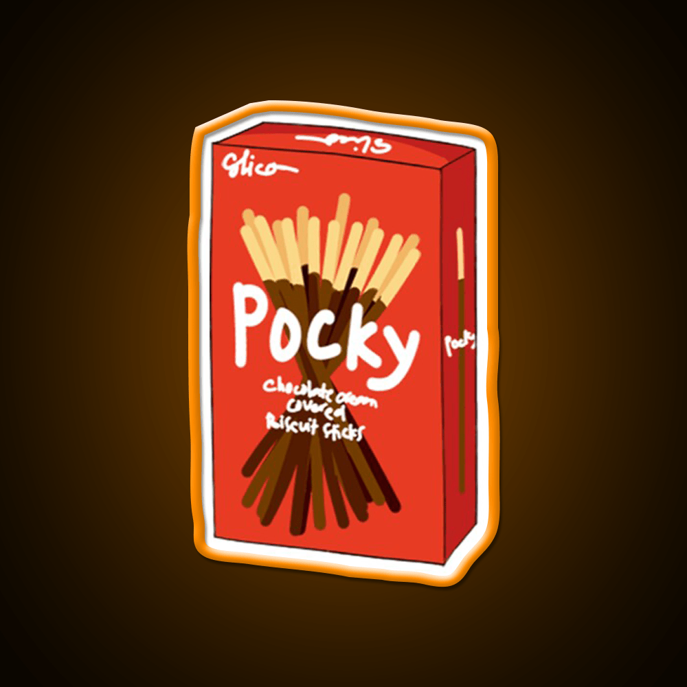 Pocky Snack Food Led Neon Sign Rgb Color - Shineneon